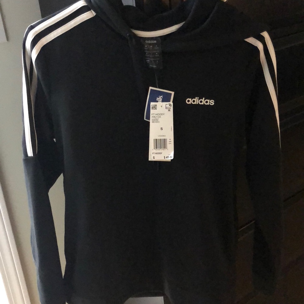 NWT Adidas black hoodie